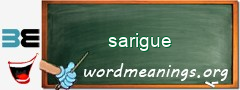 WordMeaning blackboard for sarigue